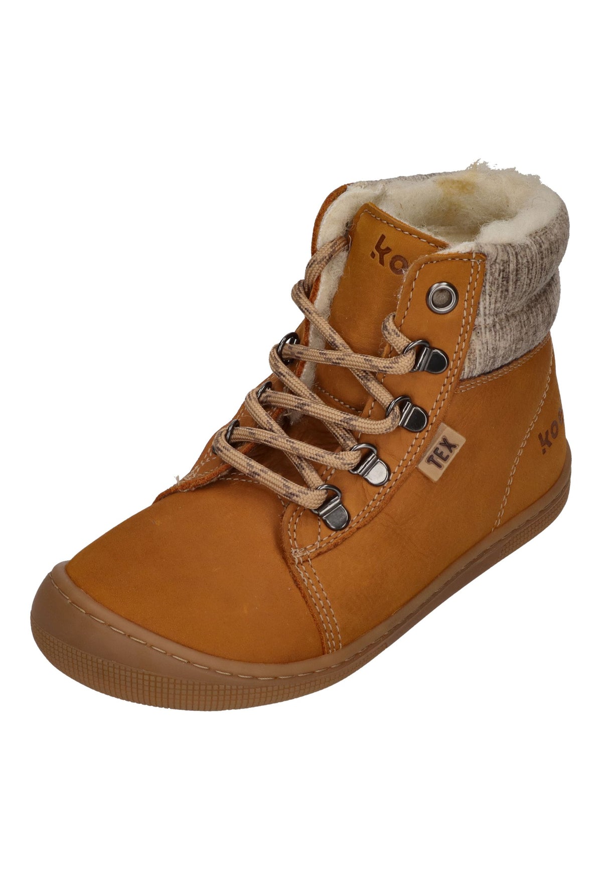 KOEL gefütterte Barefoot Kinderstiefel DEEMER 2.0 WP HIDRO miel