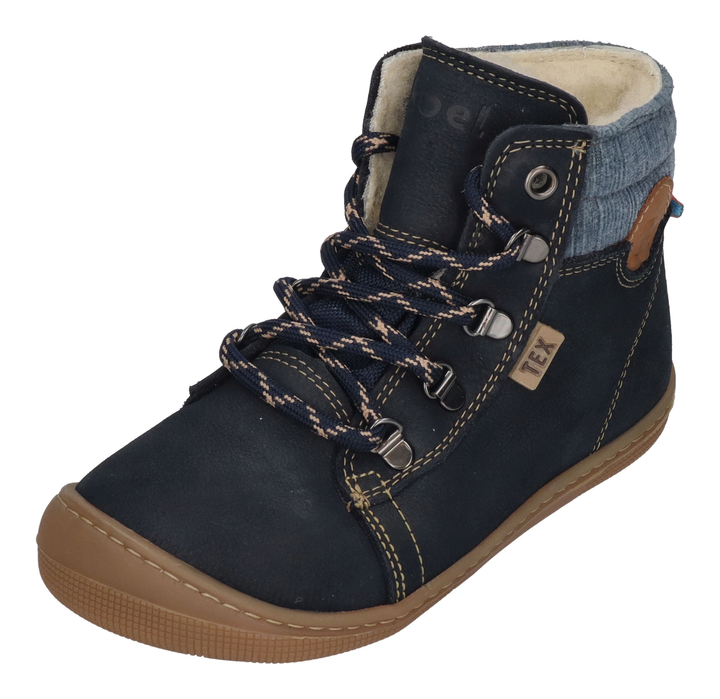 KOEL Barefoot Kinderstiefel - DEEMER 2.0 WP WOOL - navy