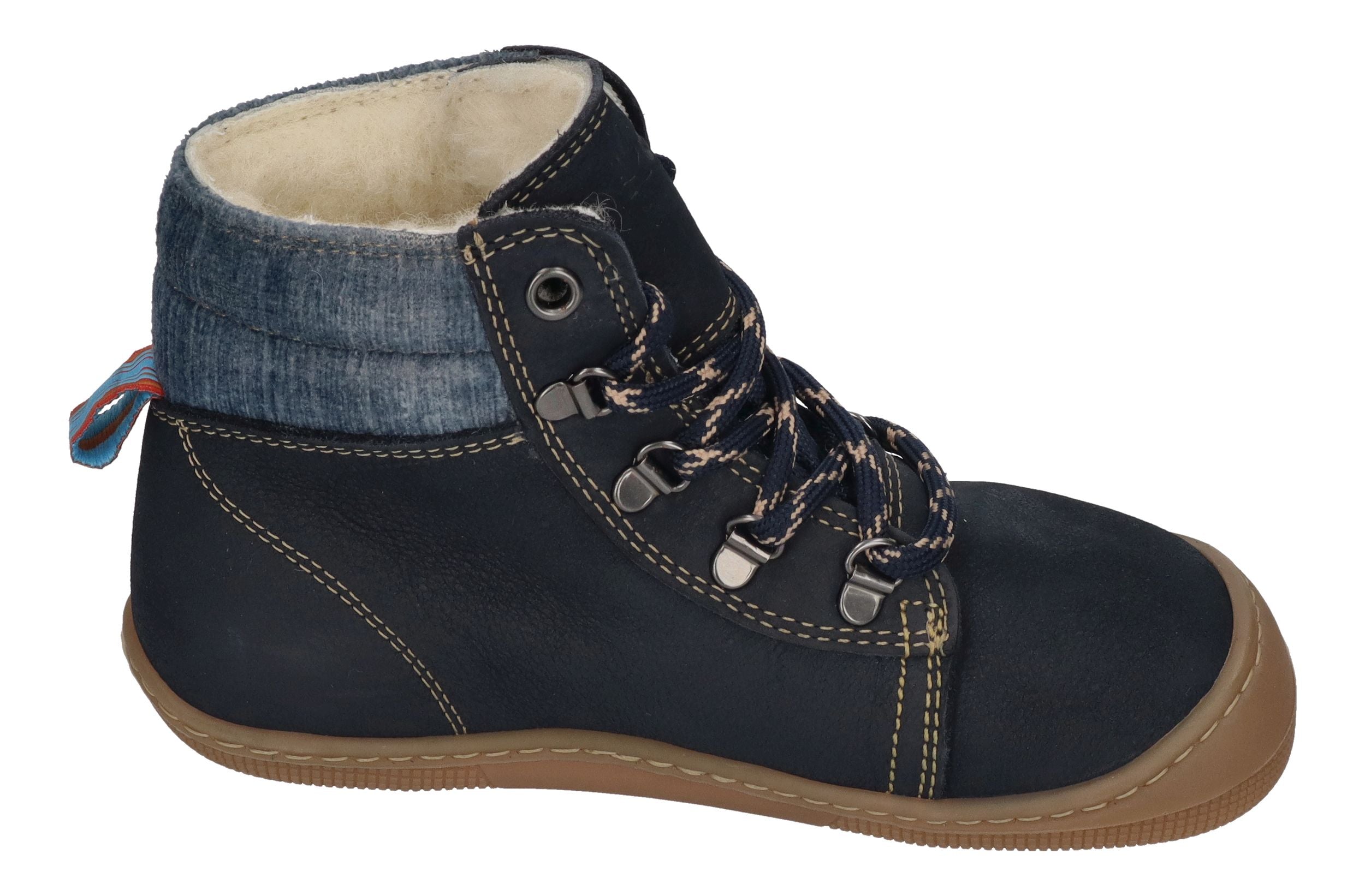 KOEL Barefoot Kinderstiefel - DEEMER 2.0 WP WOOL - navy