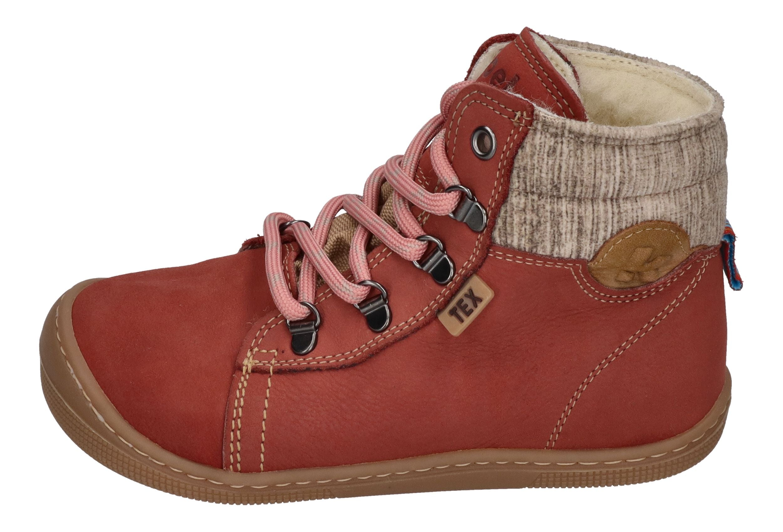 KOEL Barefoot Kinderstiefel DEEMER 2.0 WP WOOL old pink