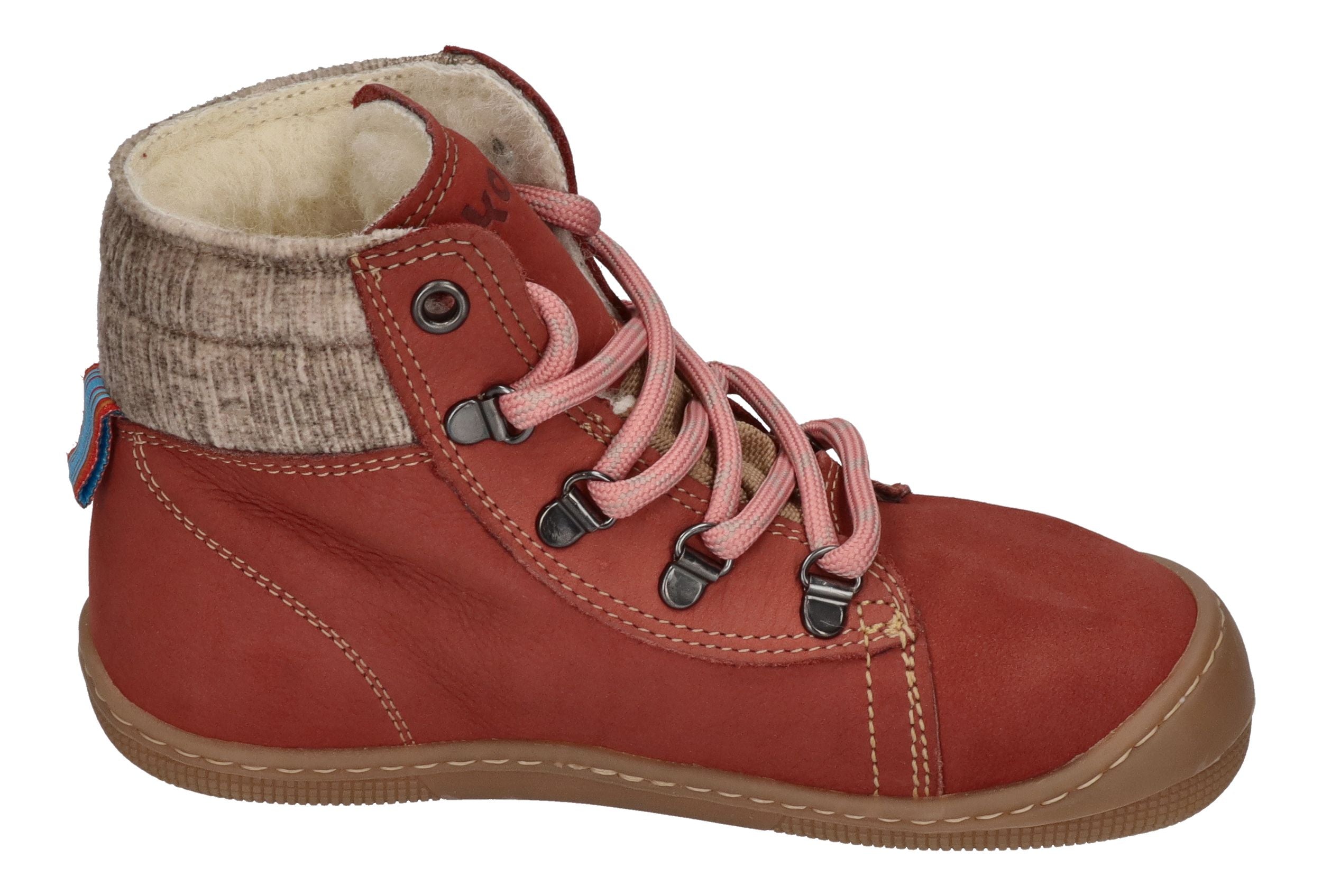 KOEL Barefoot Kinderstiefel DEEMER 2.0 WP WOOL old pink