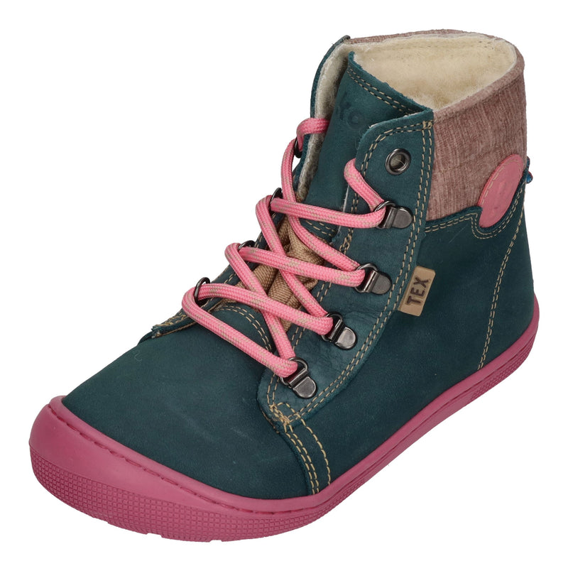 KOEL Barefoot Kinderstiefel - DEEMER 2.0 WP WOOL - turquoise Auslaufmodell