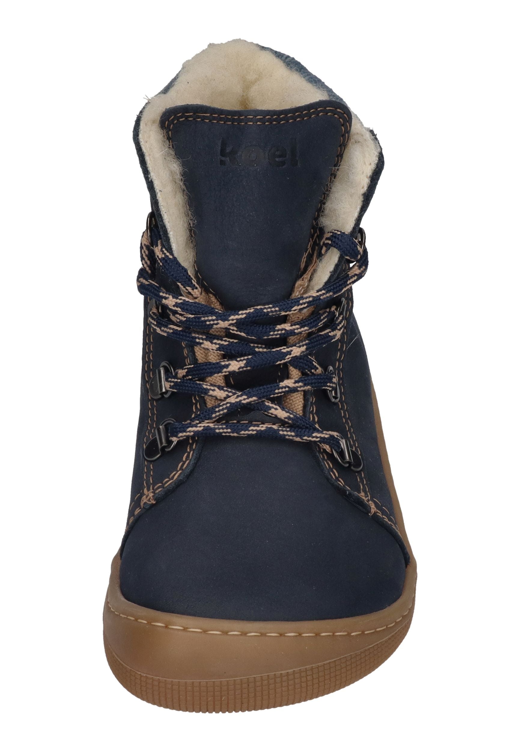 KOEL Barefoot Kinderstiefel - DEEMER WOOL - navy