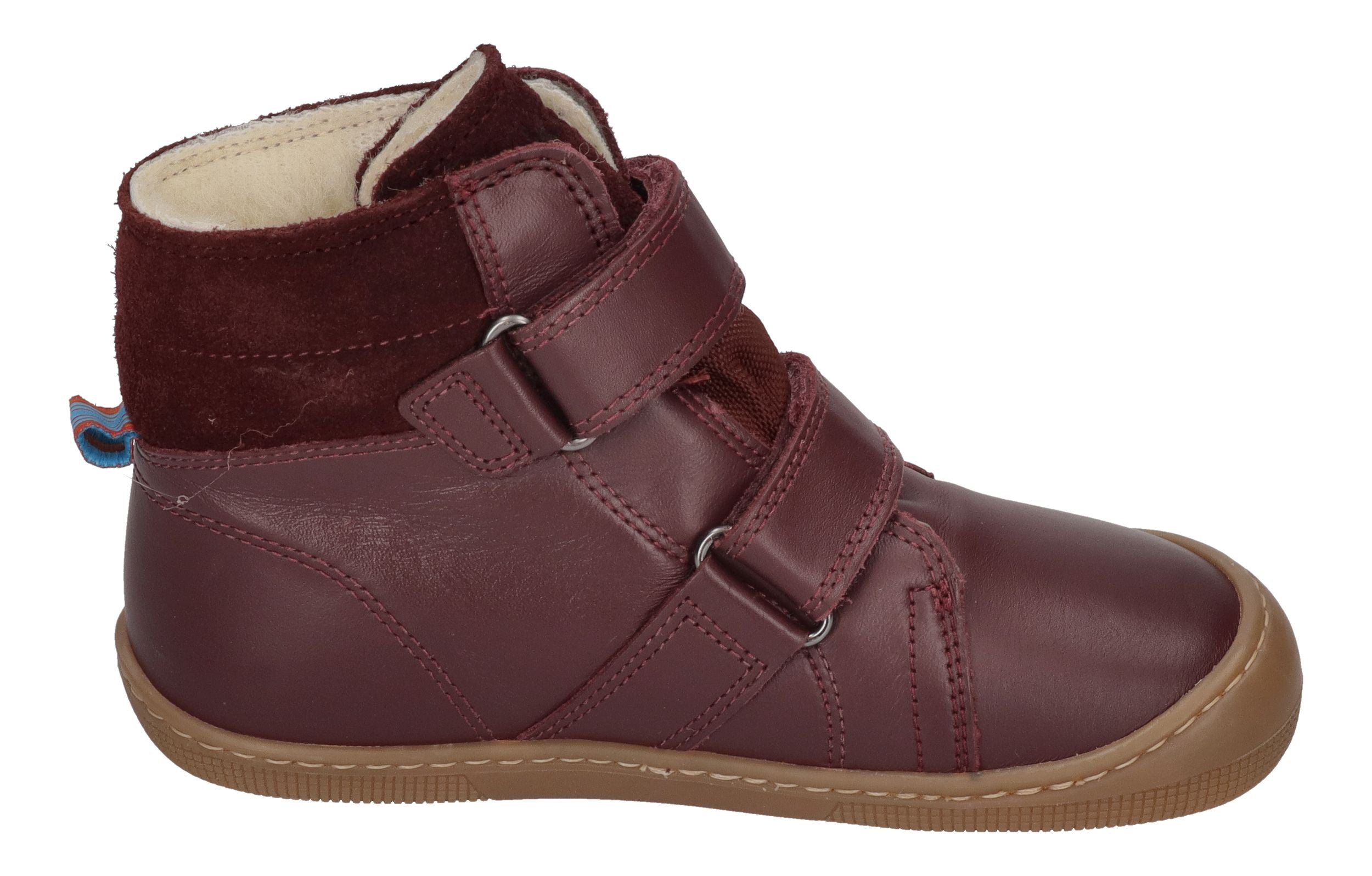 KOEL Barefoot Kinderstiefel - DEMIL NAPA WP WOOL - bordo