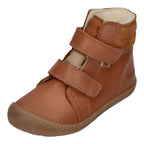 KOEL Barefoot Kinderstiefel - DEMIL NAPA WP WOOL - cognac
