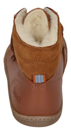 KOEL Barefoot Kinderstiefel - DEMIL NAPA WP WOOL - cognac