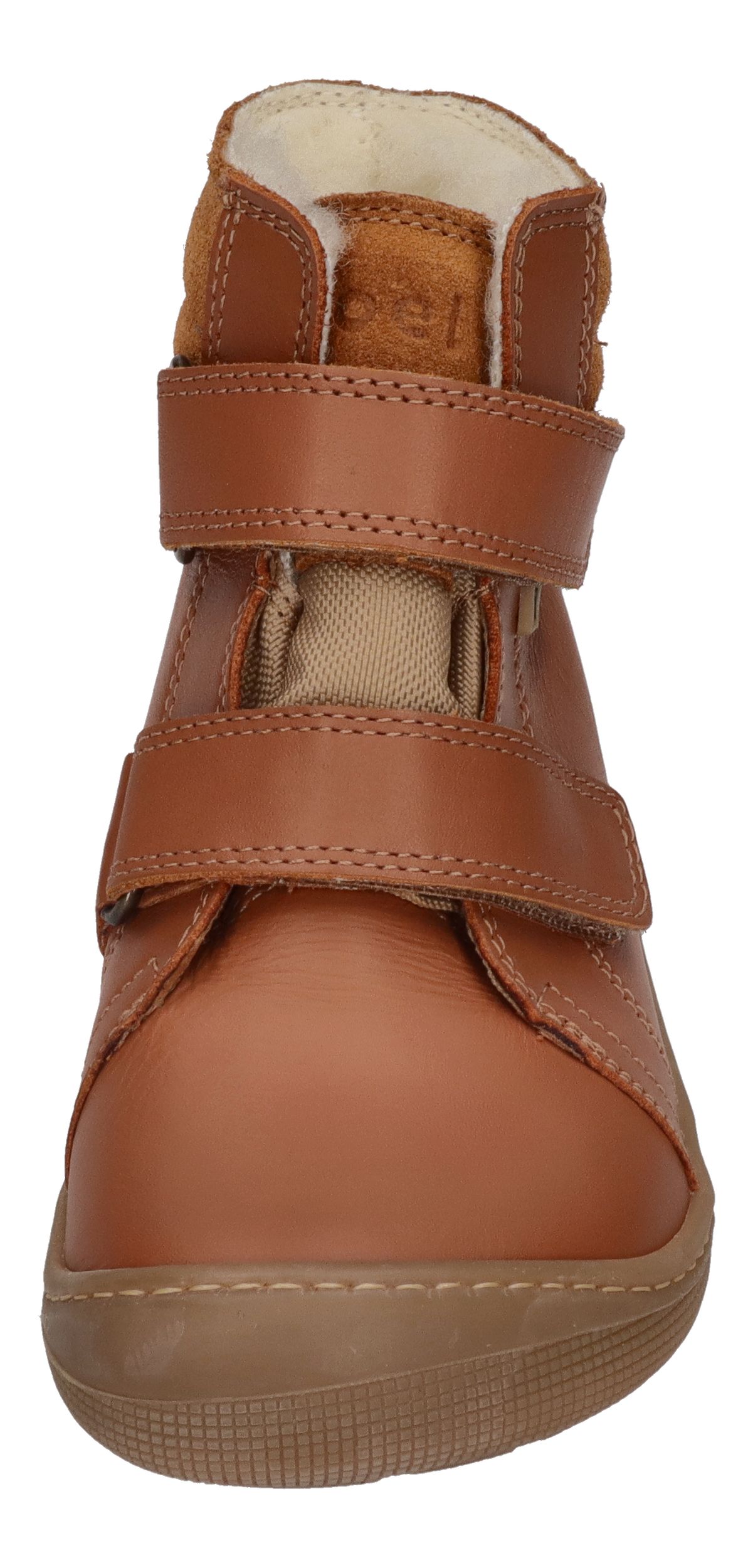 KOEL Barefoot Kinderstiefel - DEMIL NAPA WP WOOL - cognac