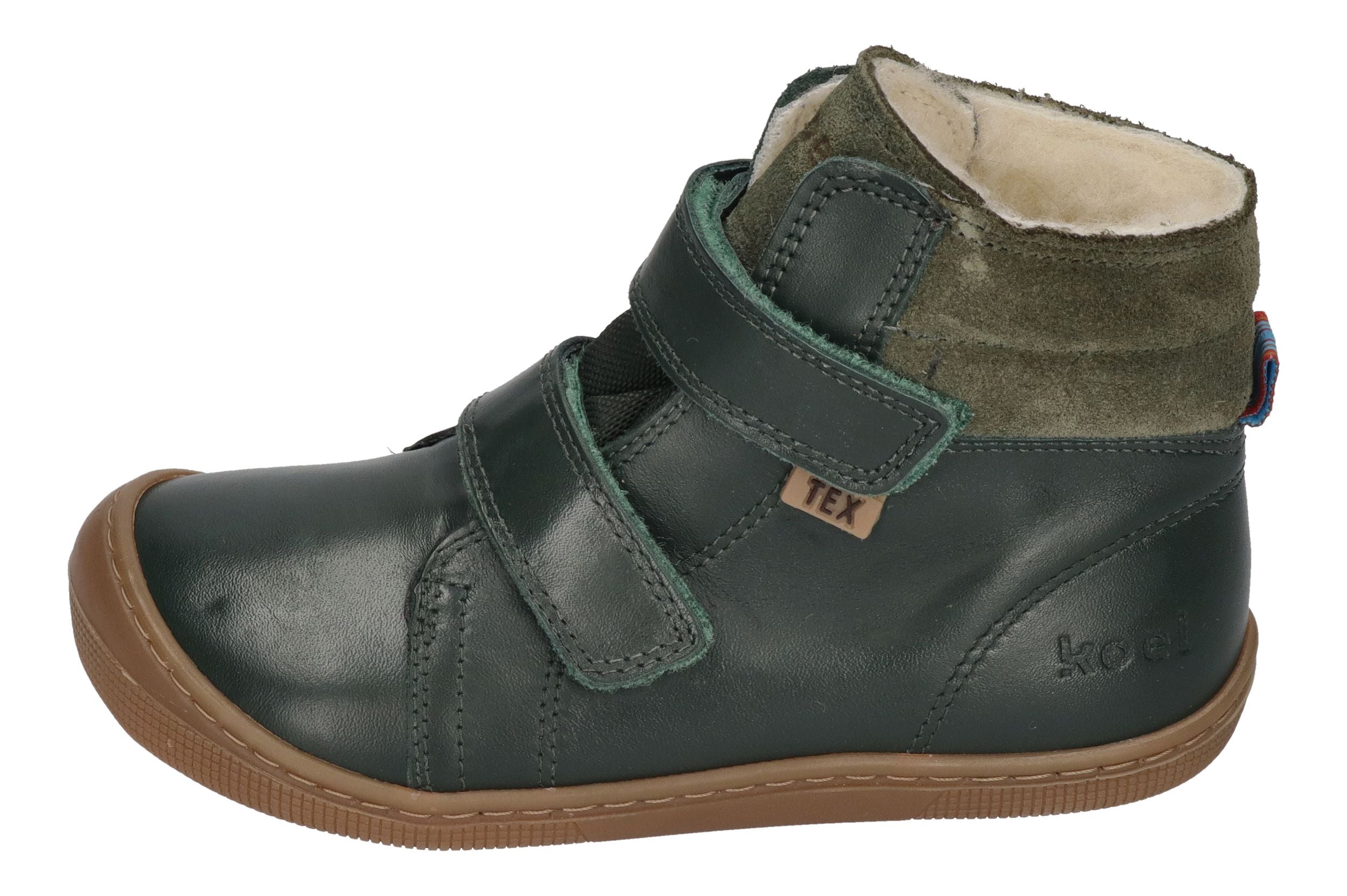 KOEL Barefoot Kinderstiefel - DEMIL NAPA WP WOOL - green