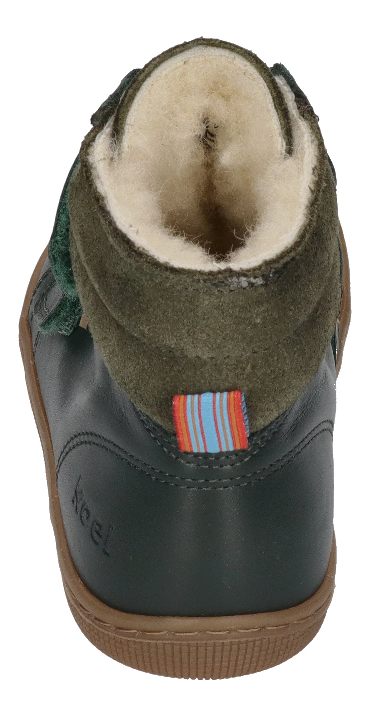 KOEL Barefoot Kinderstiefel - DEMIL NAPA WP WOOL - green