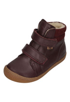 KOEL Barefoot Kinderstiefel - DEMIL WOOL 07T053 - bordo