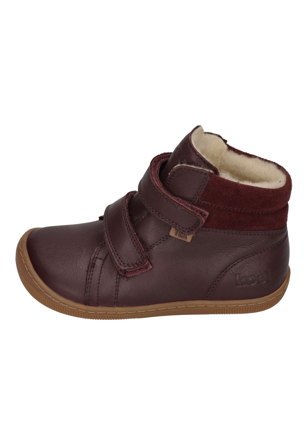 KOEL Barefoot Kinderstiefel - DEMIL WOOL 07T053 - bordo