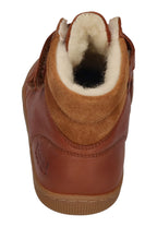 KOEL Barefoot Kinderstiefel - DEMIL WOOL 07T053 - cognac
