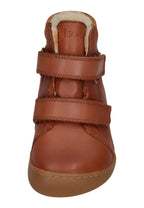 KOEL Barefoot Kinderstiefel - DEMIL WOOL 07T053 - cognac
