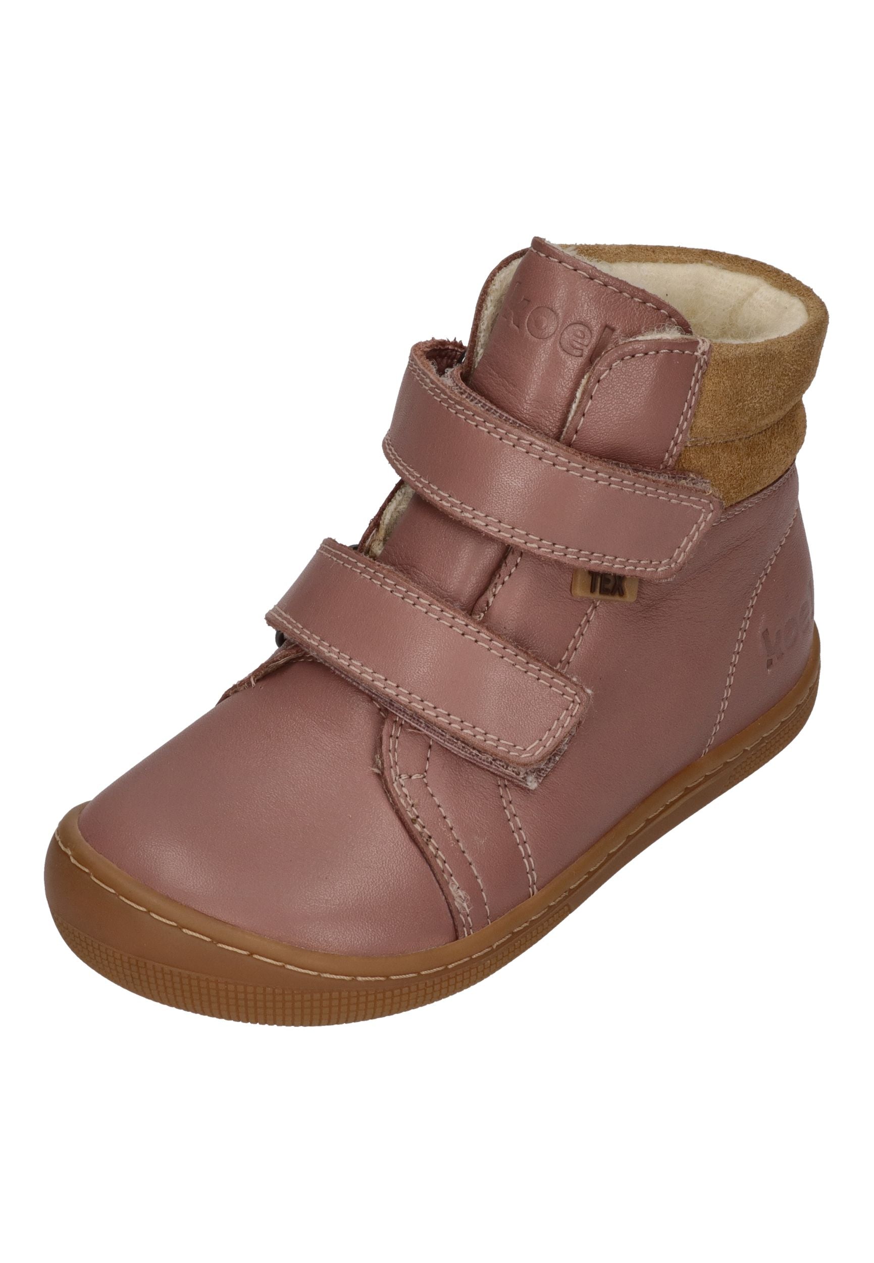 KOEL Barefoot Kinderstiefel - DEMIL WOOL 07T053 - old rose