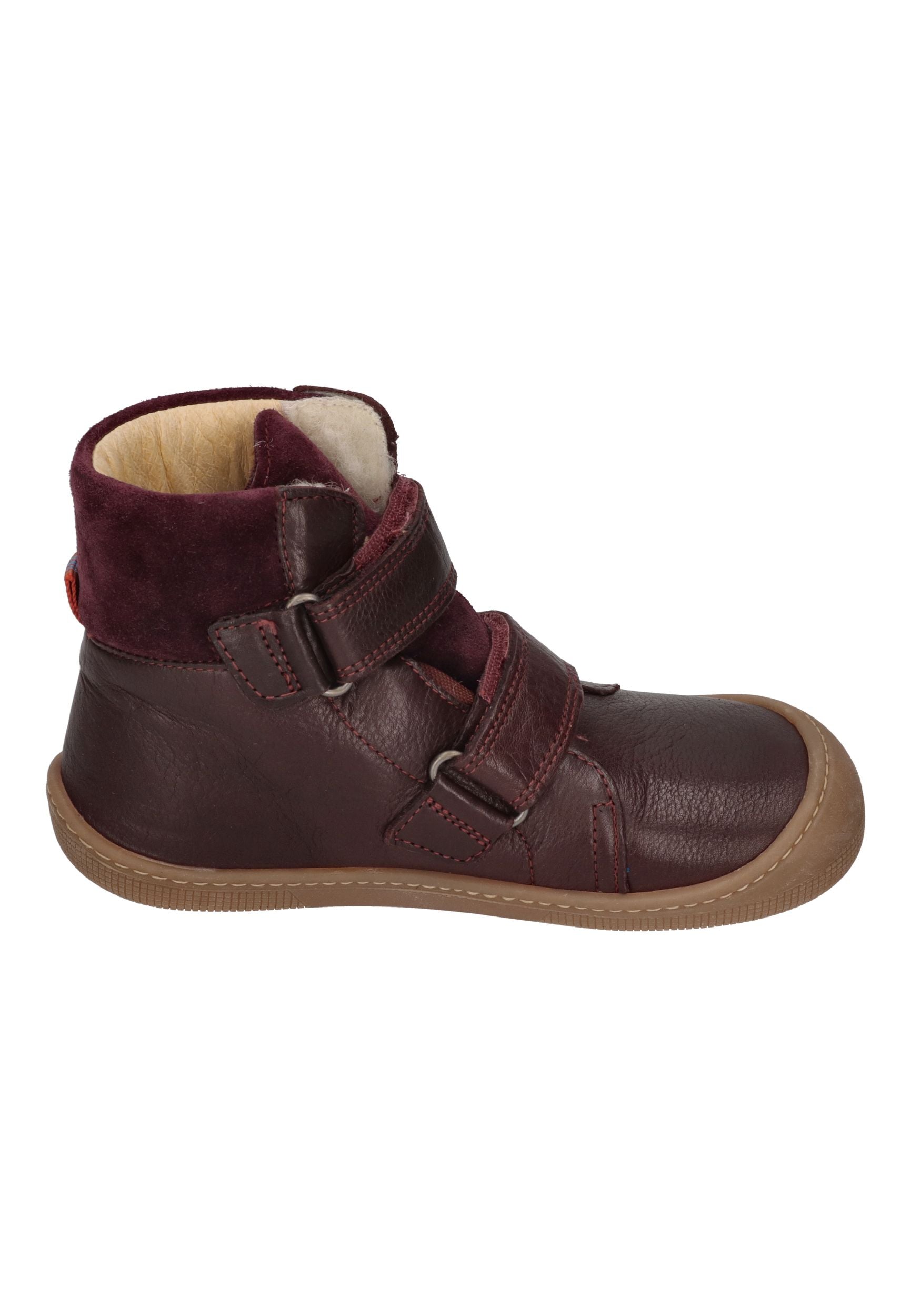 KOEL Barefoot Kinderstiefel - EMIL NAPA WOOL 07T - bordo
