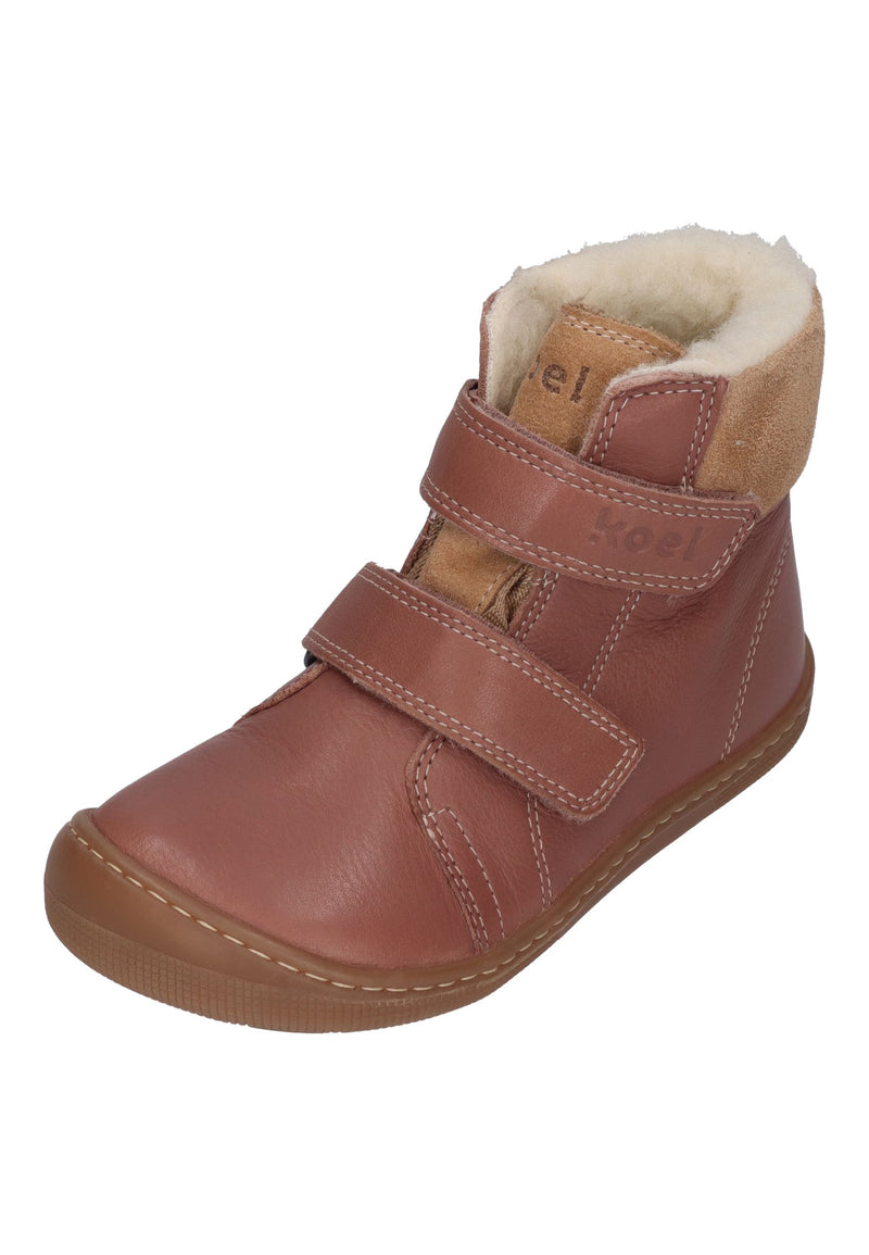 KOEL Barefoot Kinderstiefel - EMIL NAPA WOOL - old rose