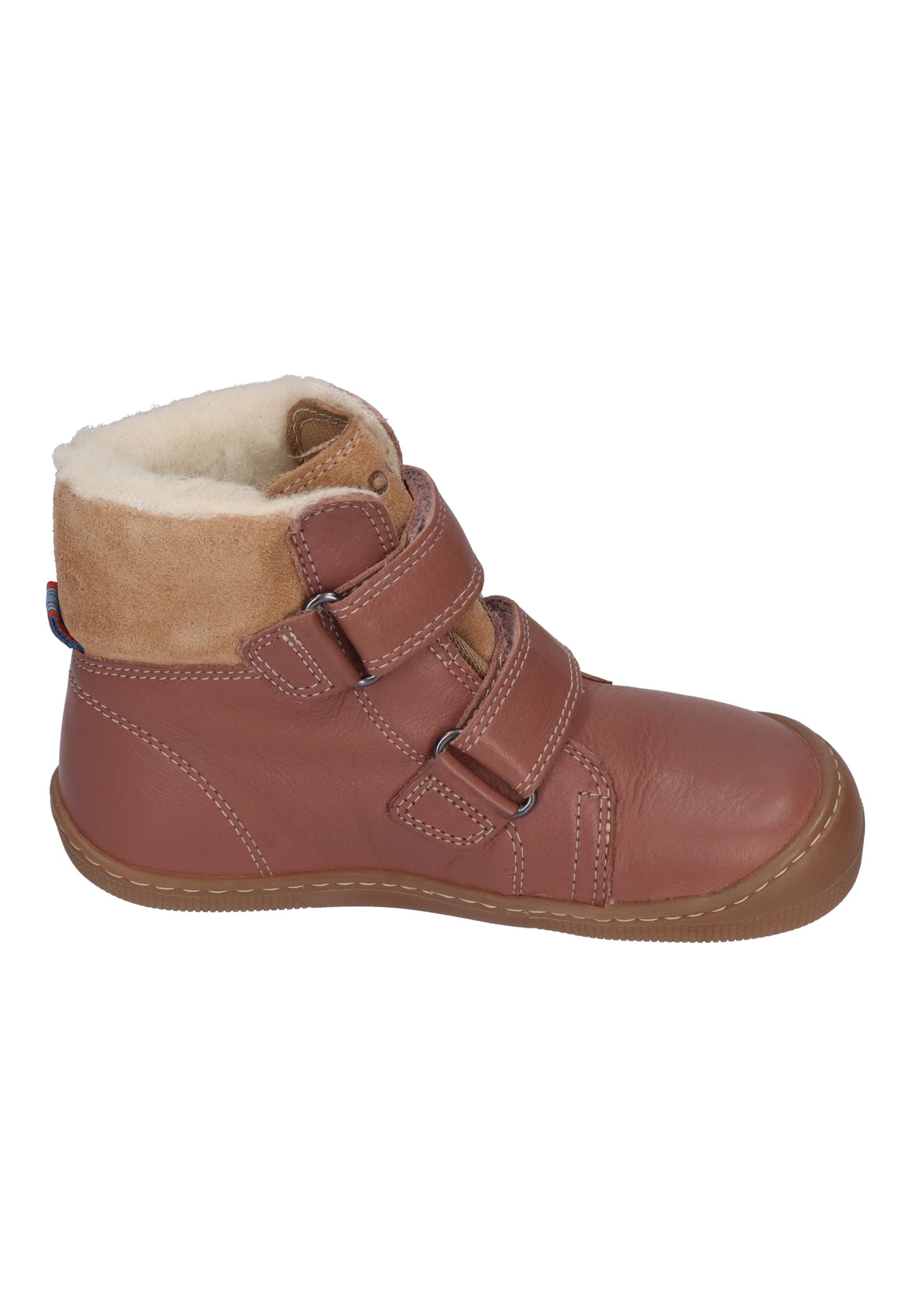 KOEL Barefoot Kinderstiefel - EMIL NAPA WOOL - old rose