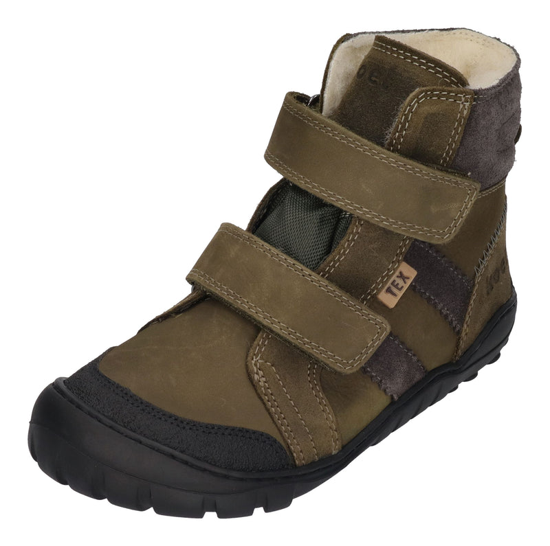 KOEL Barefoot Teenager Boots MILO 2.0 HYDRO WP khaki