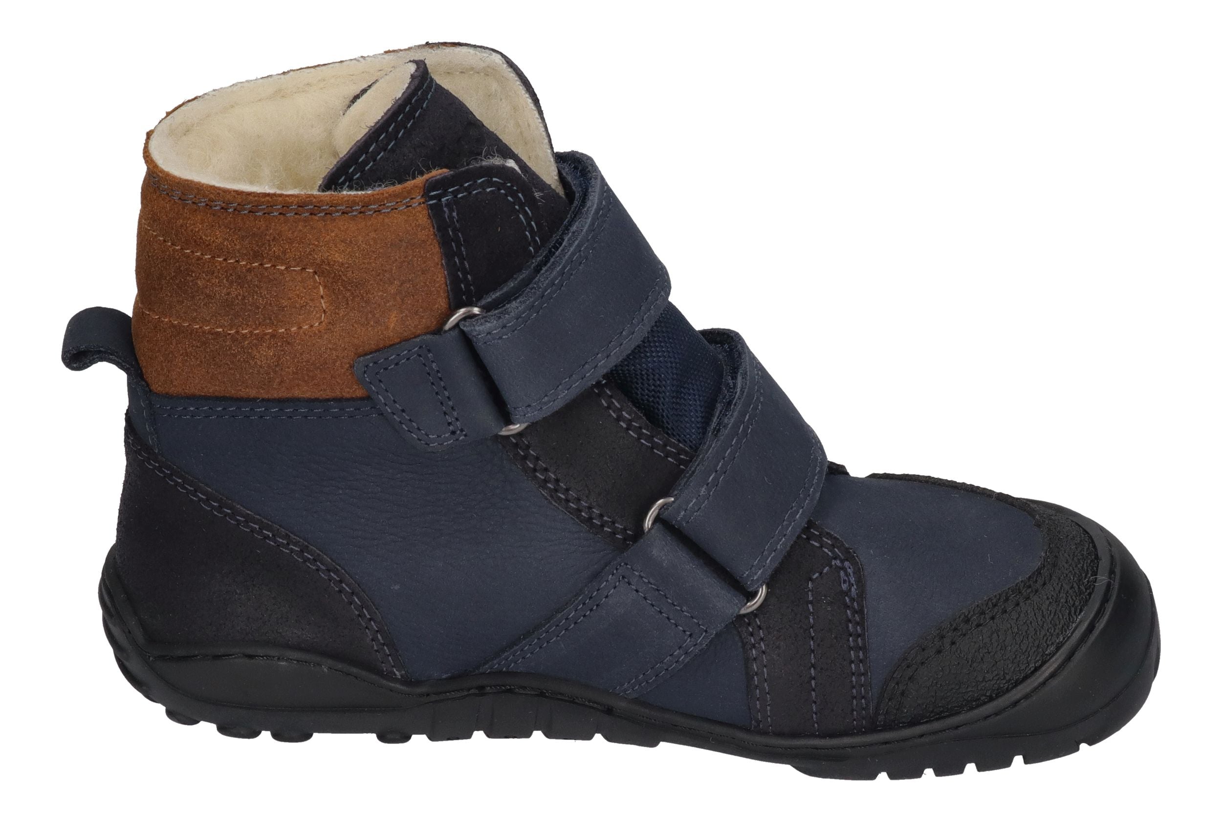 KOEL Barefoot Teenager Boots MILO 2.0 HYDRO WP navy cognac
