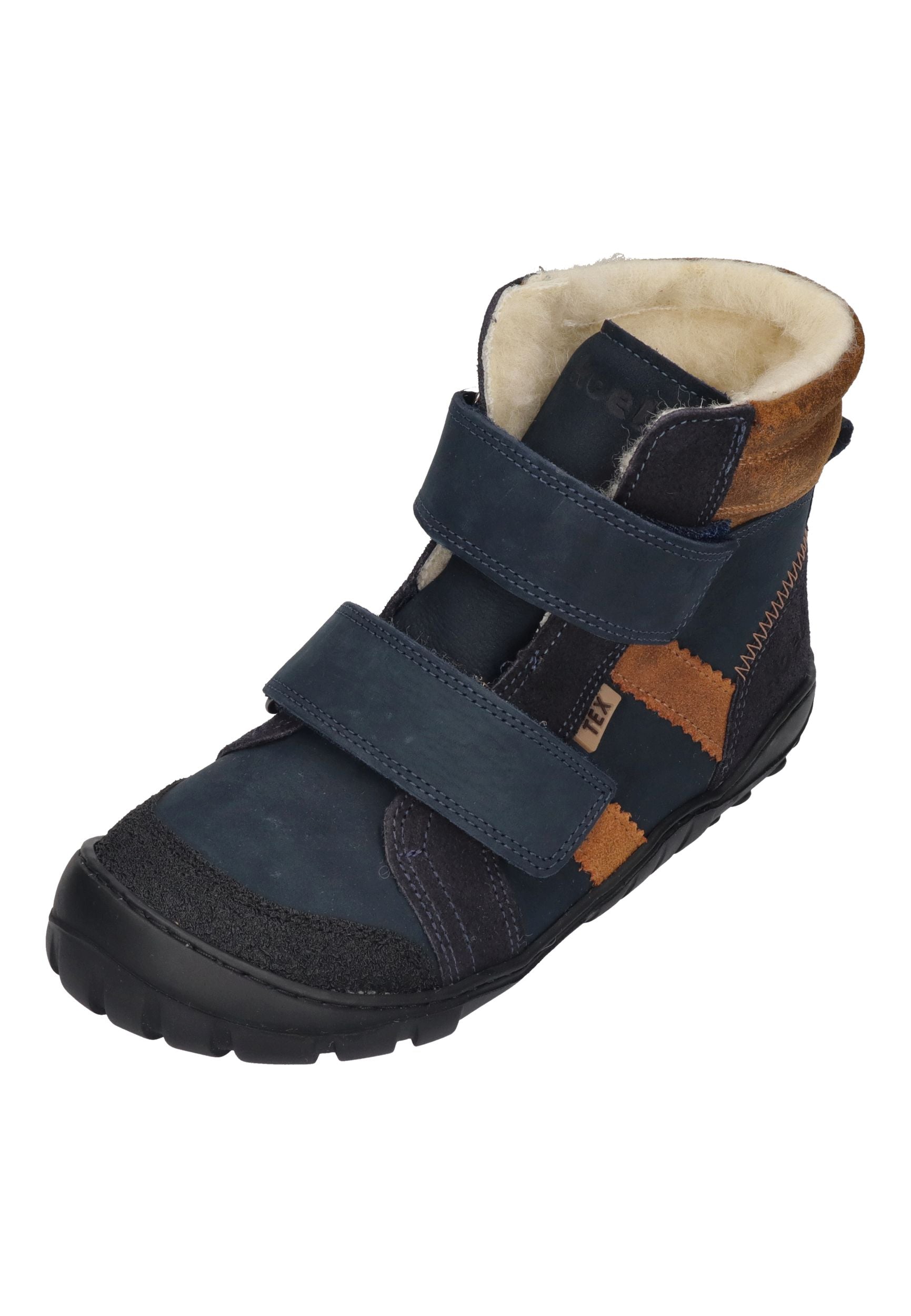 KOEL Barefoot Teenager Boots MILO 3.0 HYDRO WP navy cognac