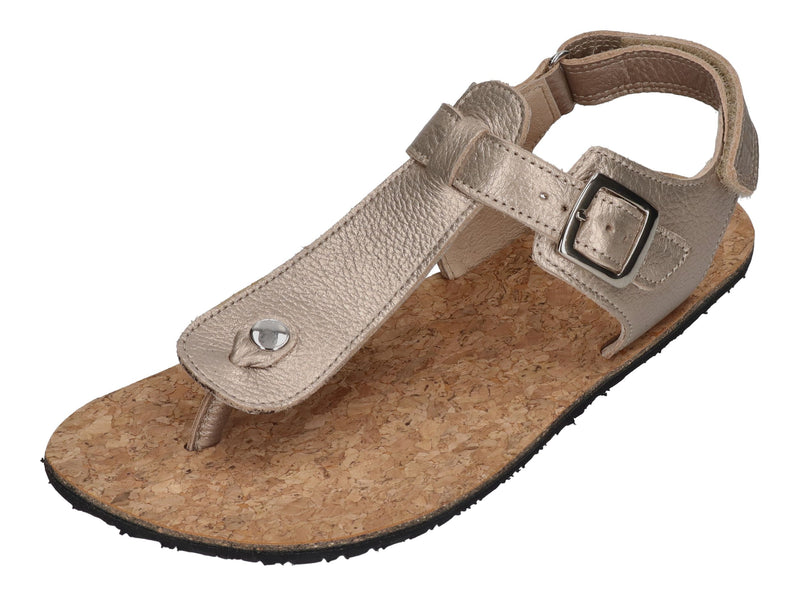 KOEL Barefoot Teenager Sandalen ABRIANA METALLIC - champagne