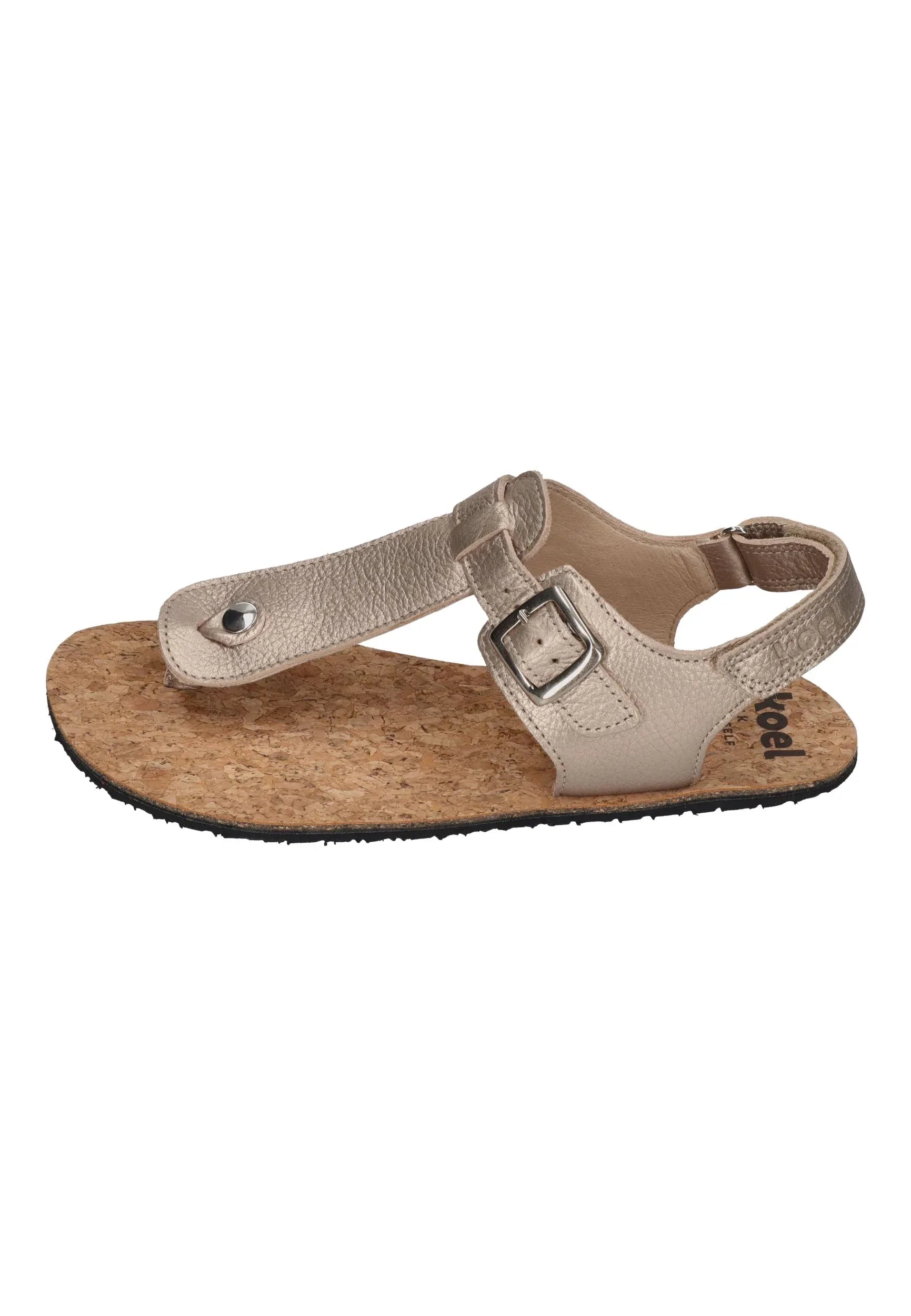 KOEL Barefoot Teenager Sandalen ABRIANA METALLIC champagne