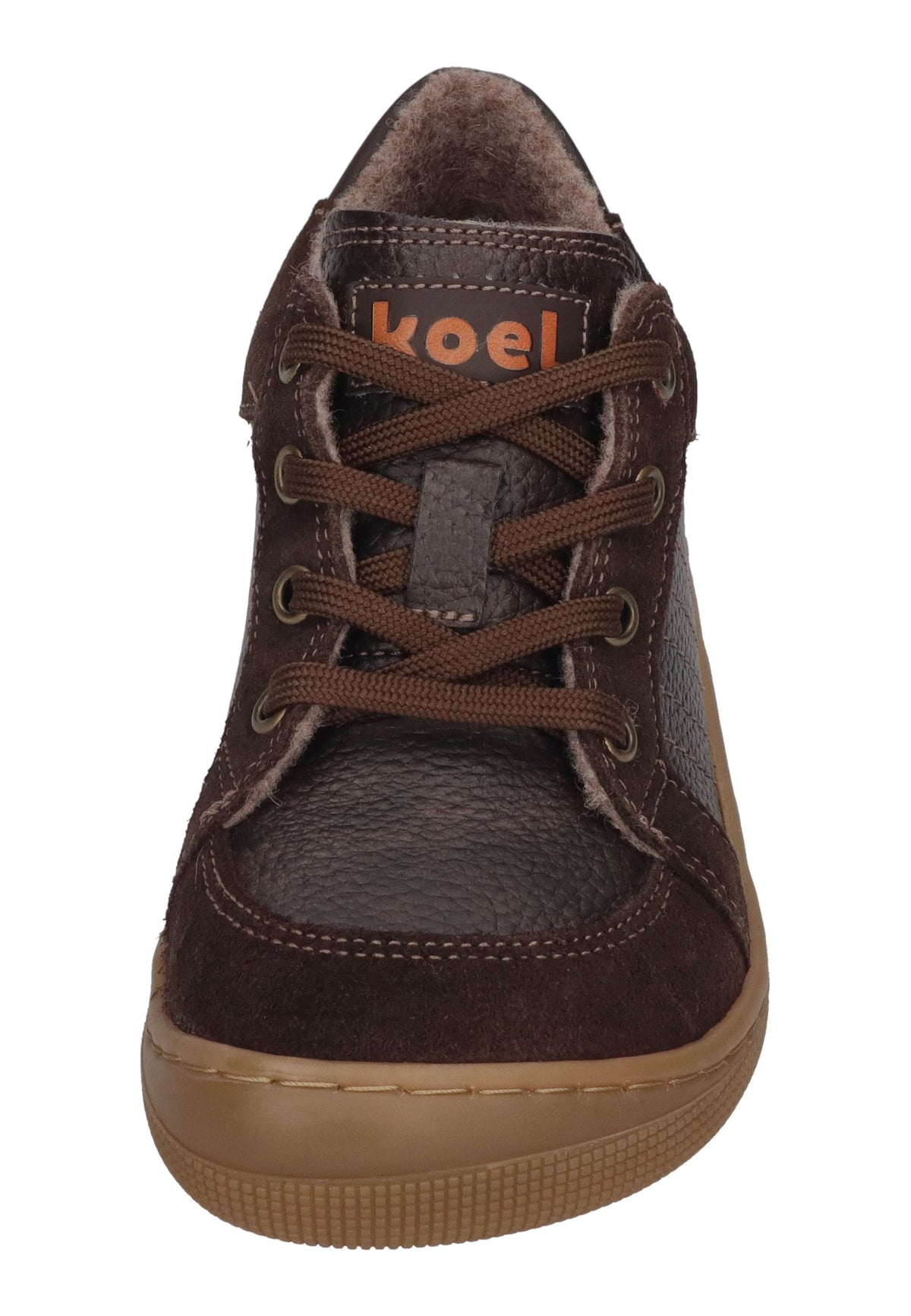 KOEL Barefoot gefütterte Kinder Sneakers DION WOOL brown