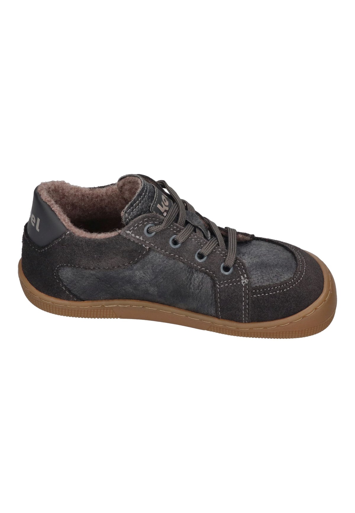 KOEL Barefoot gefütterte Kinder Sneakers DION WOOL dark grey