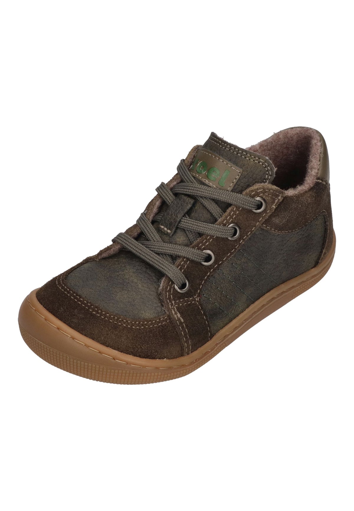 KOEL Barefoot gefütterte Kinder Sneakers DION WOOL khaki