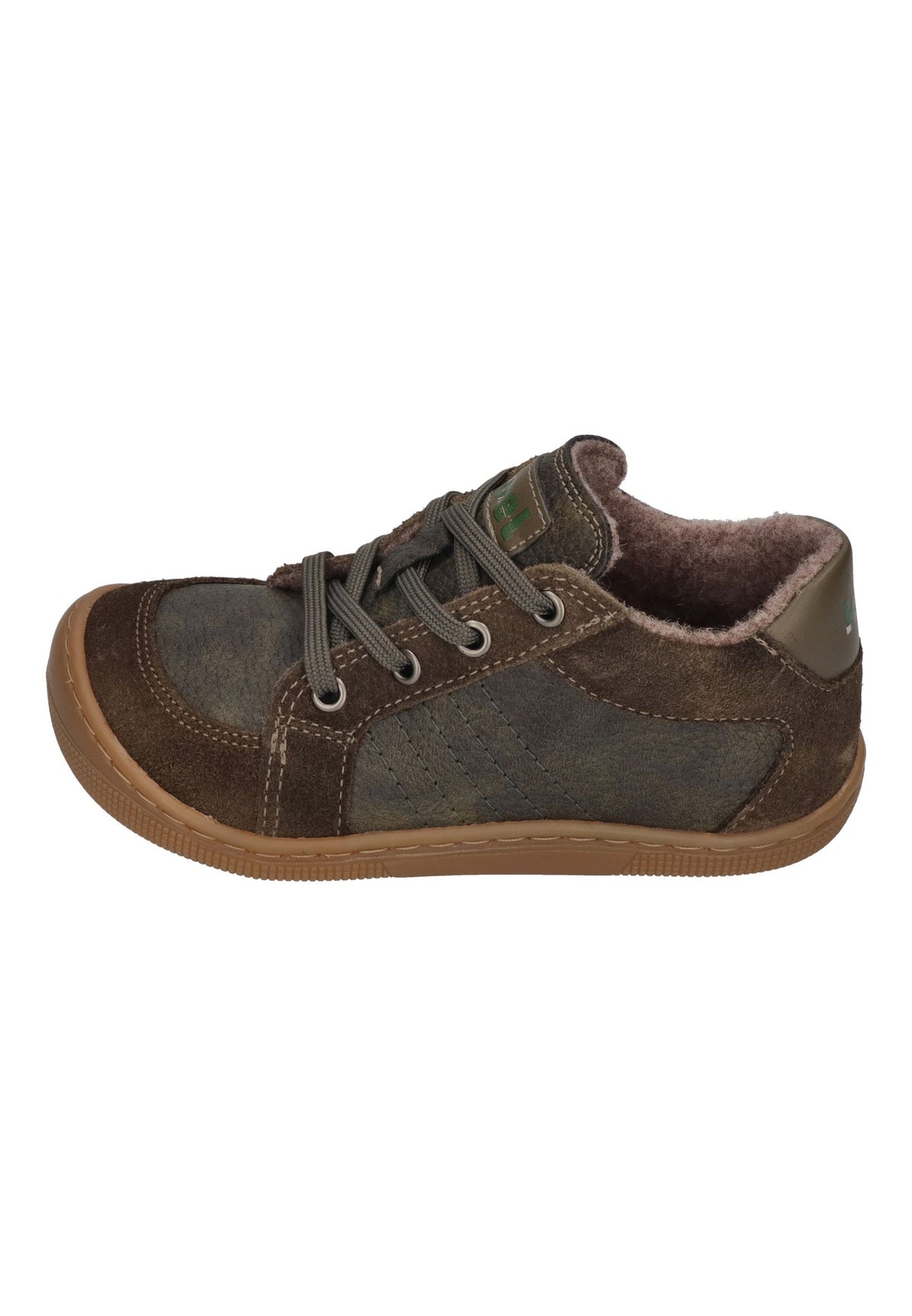 KOEL Barefoot gefütterte Kinder Sneakers DION WOOL khaki