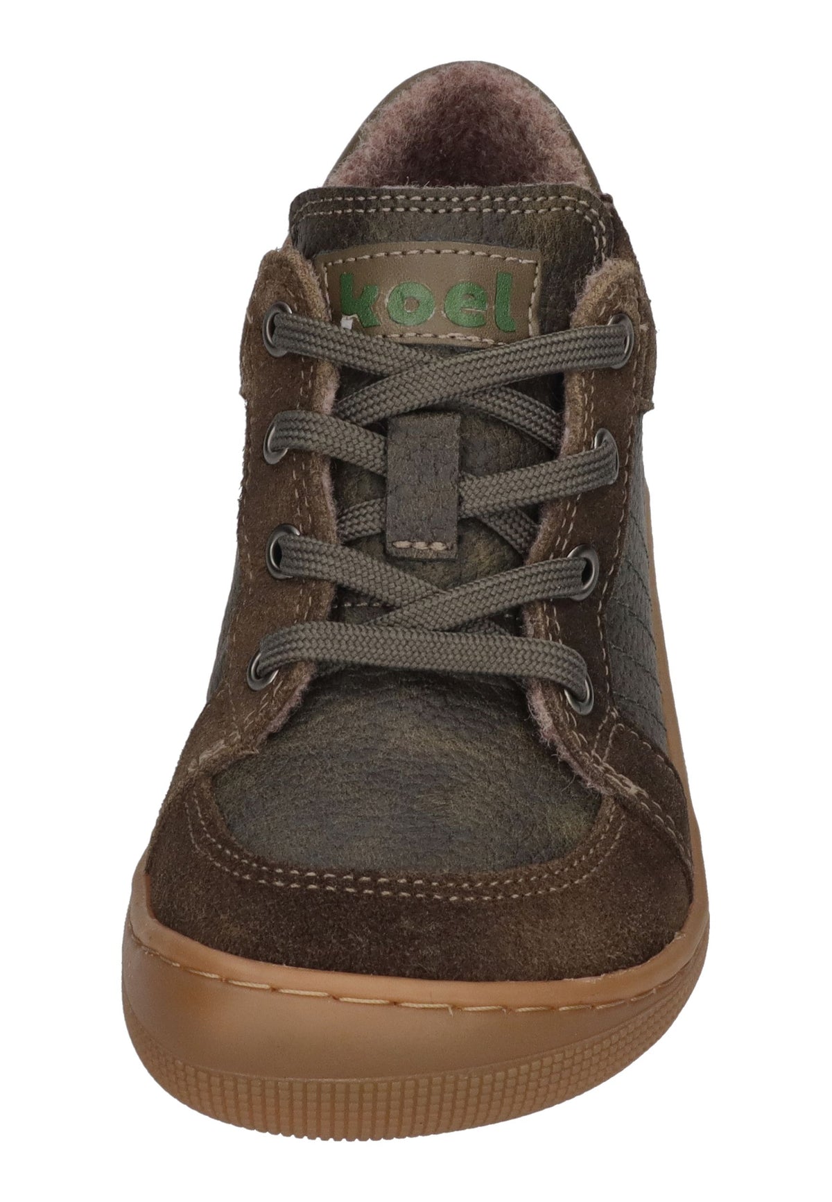 KOEL Barefoot gefütterte Kinder Sneakers DION WOOL khaki