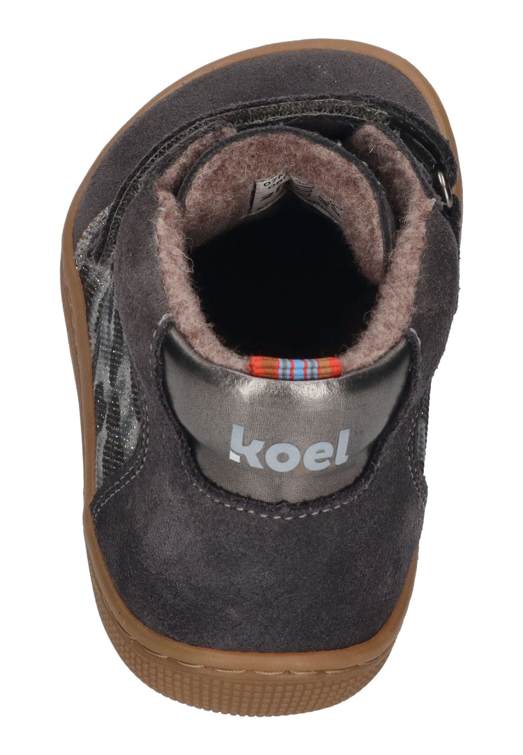 KOEL Barefoot gefütterte Kinder Sneakers DYLA FANTASY dark grey