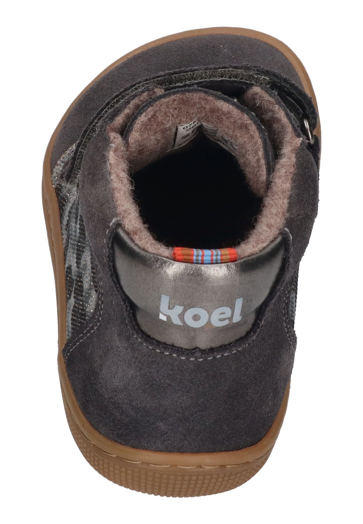 KOEL Barefoot gefütterte Kinder Sneakers DYLA FANTASY dark grey