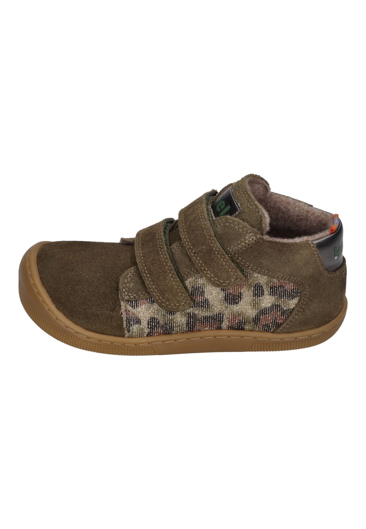 KOEL Barefoot gefütterte Kinder Sneakers DYLA FANTASY kaki