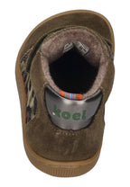 KOEL Barefoot gefütterte Kinder Sneakers DYLA FANTASY kaki