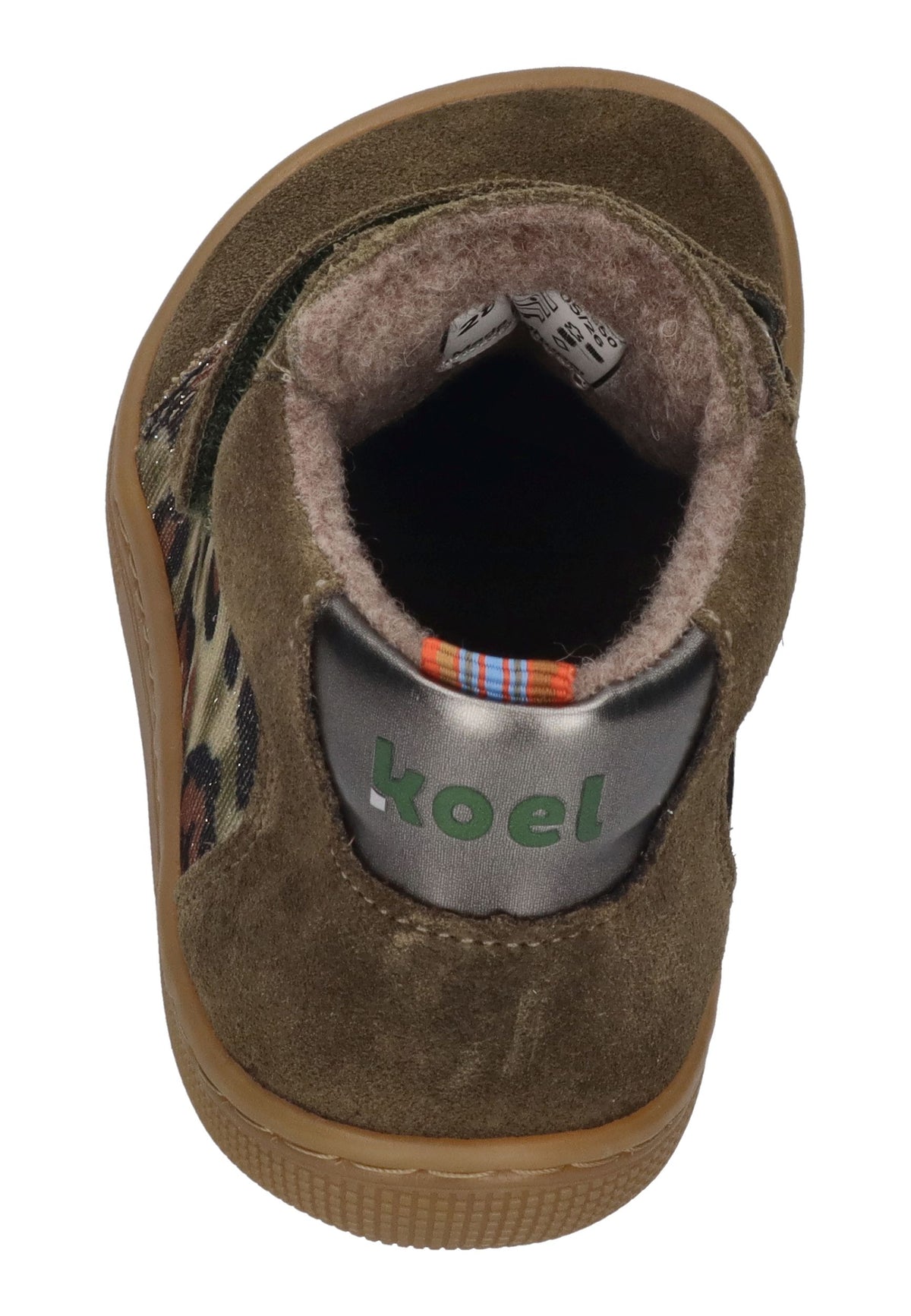 KOEL Barefoot gefütterte Kinder Sneakers DYLA FANTASY kaki