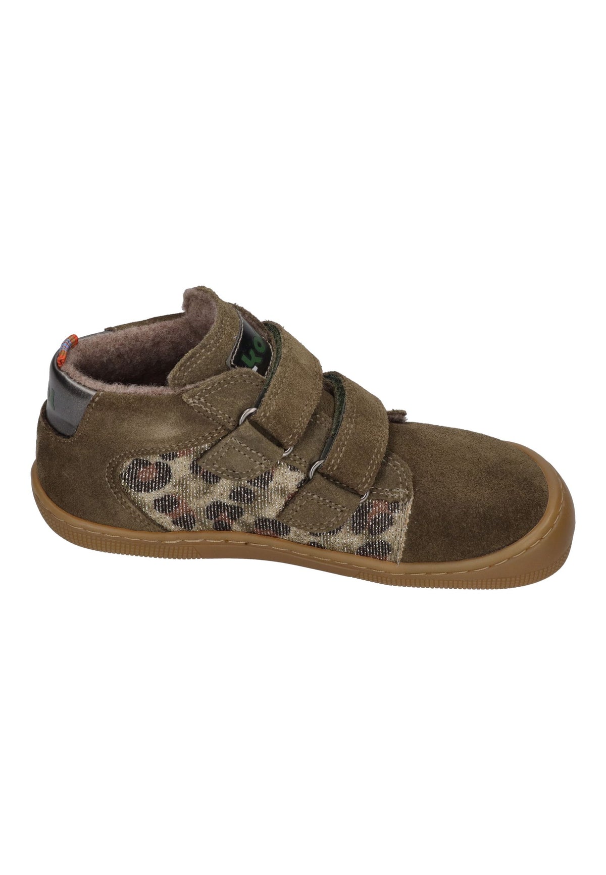 KOEL Barefoot gefütterte Kinder Sneakers DYLA FANTASY kaki