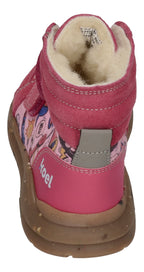 KOEL Barefoot gefütterte Kinder Sneakers SILAS TEX PRINT fuchsia