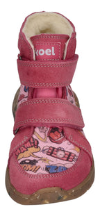 KOEL Barefoot gefütterte Kinder Sneakers SILAS TEX PRINT fuchsia