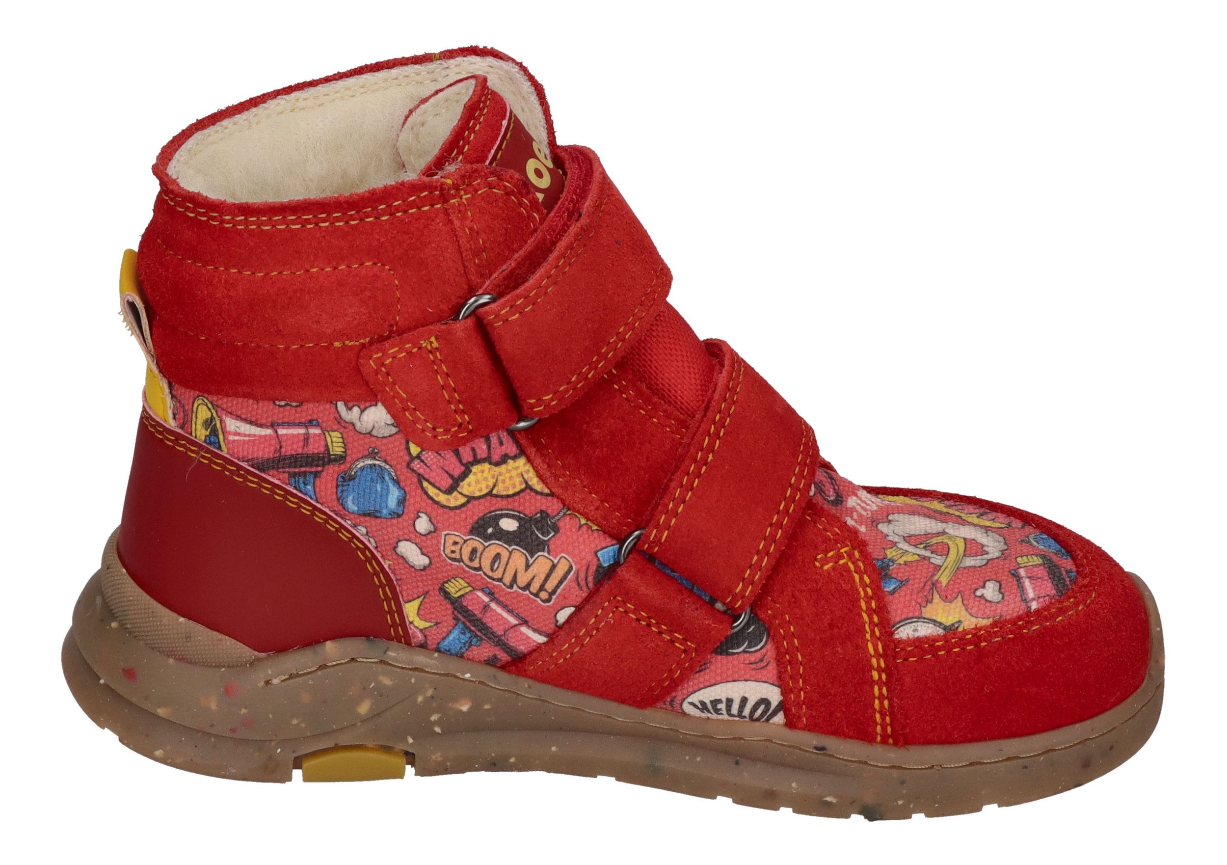 KOEL Barefoot gefütterte Teenager Sneakers SILAS TEX PRINT red