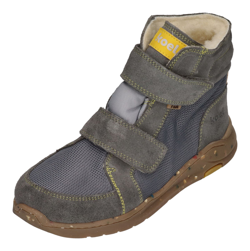 KOEL Barefoot gefütterte Kinder Sneakers SILAS TEX grey