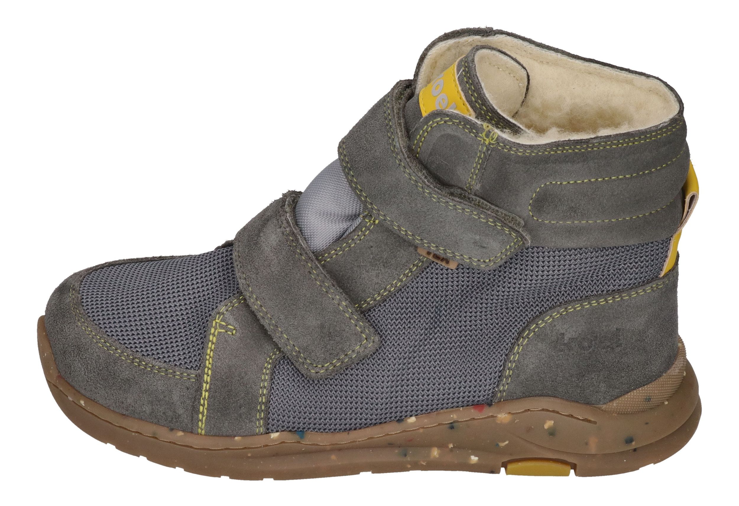 KOEL Barefoot gefütterte Kinder Sneakers SILAS TEX grey