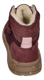 KOEL Barefoot gefütterte Kinder Sneakers SILAS TEX bordo