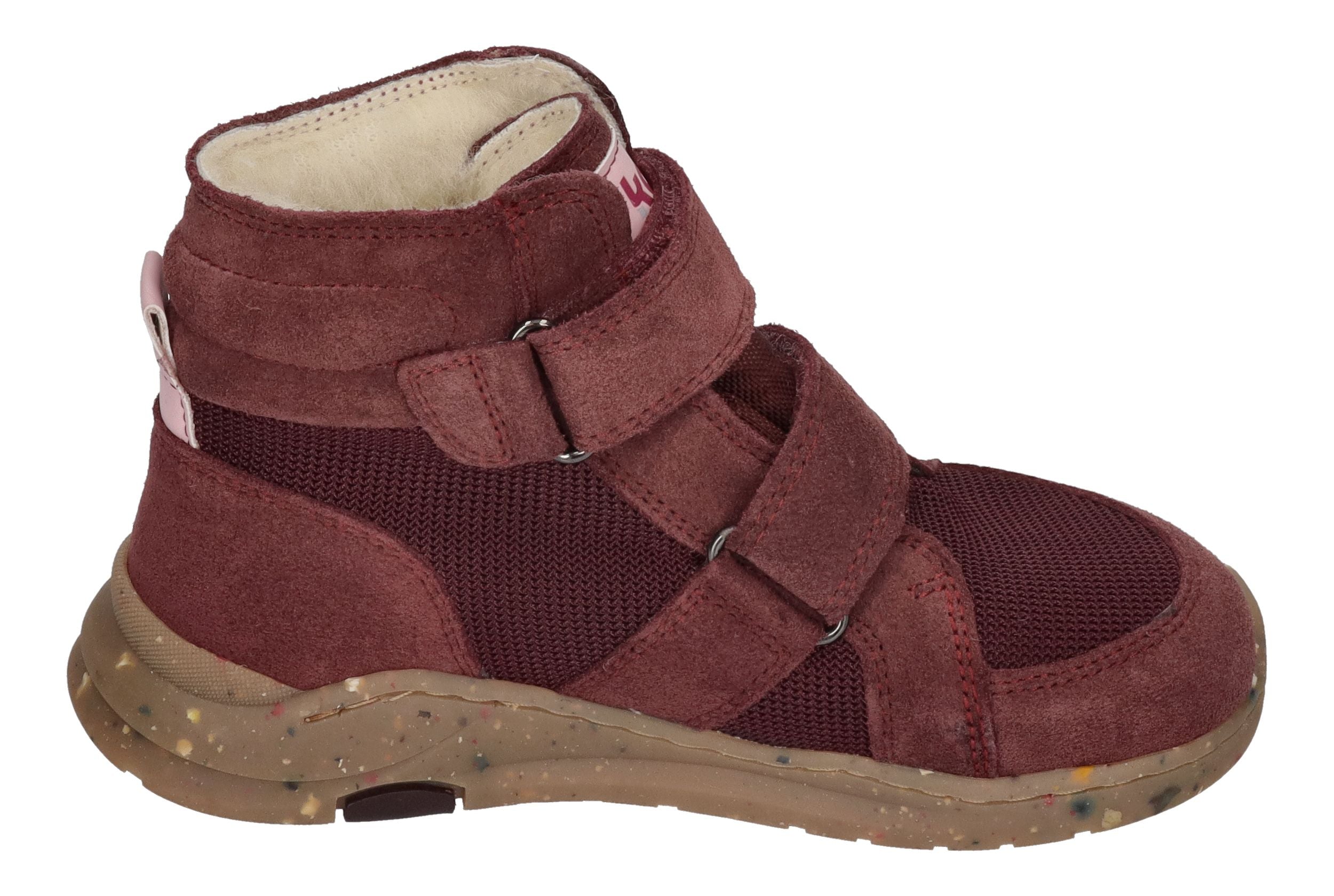 KOEL Barefoot gefütterte Kinder Sneakers SILAS TEX bordo