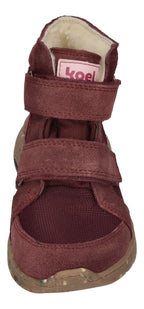 KOEL Barefoot gefütterte Kinder Sneakers SILAS TEX bordo