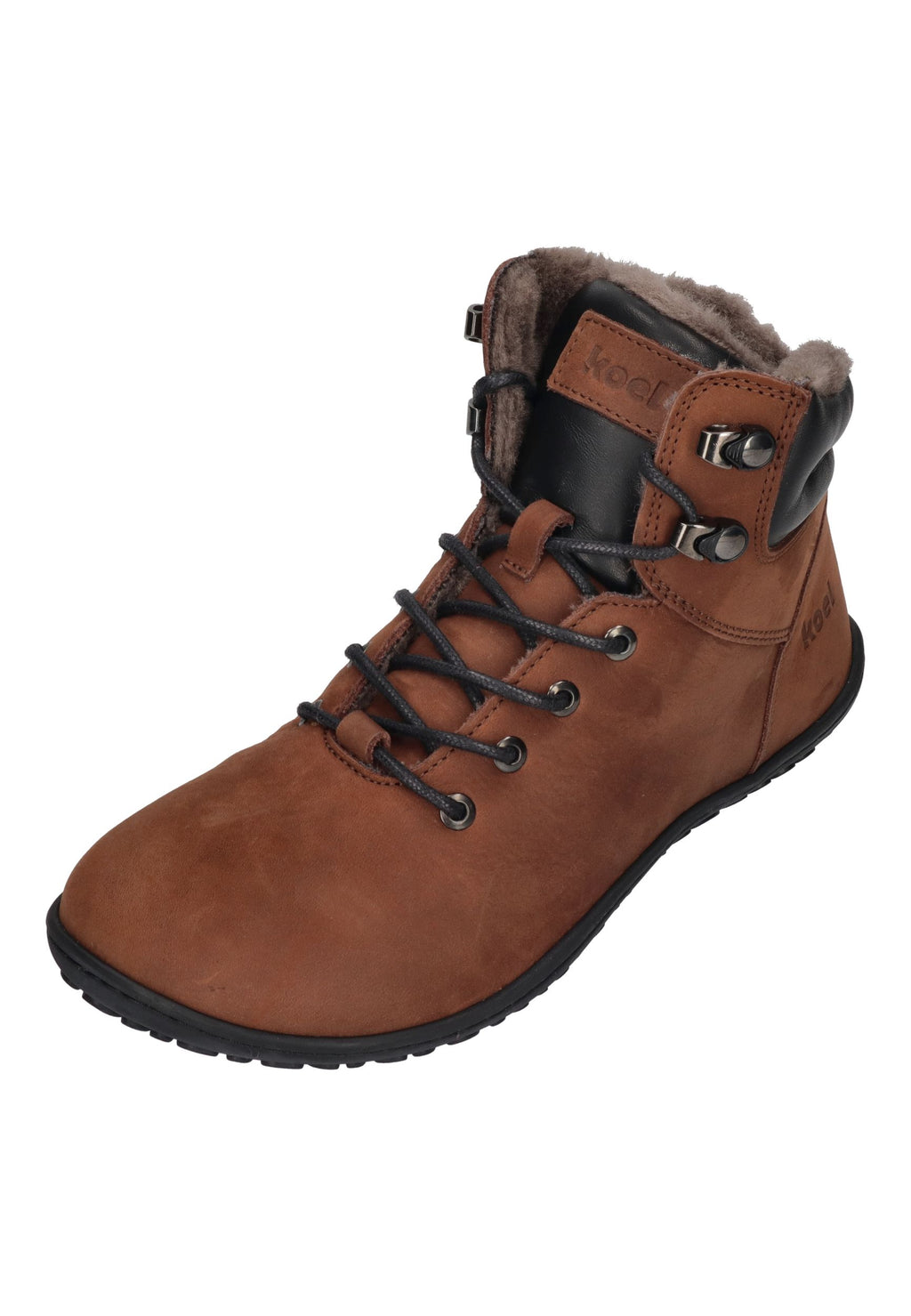 KOEL Damen Barefoot Booties ISIDORE LAMBSWOOL - chocolate