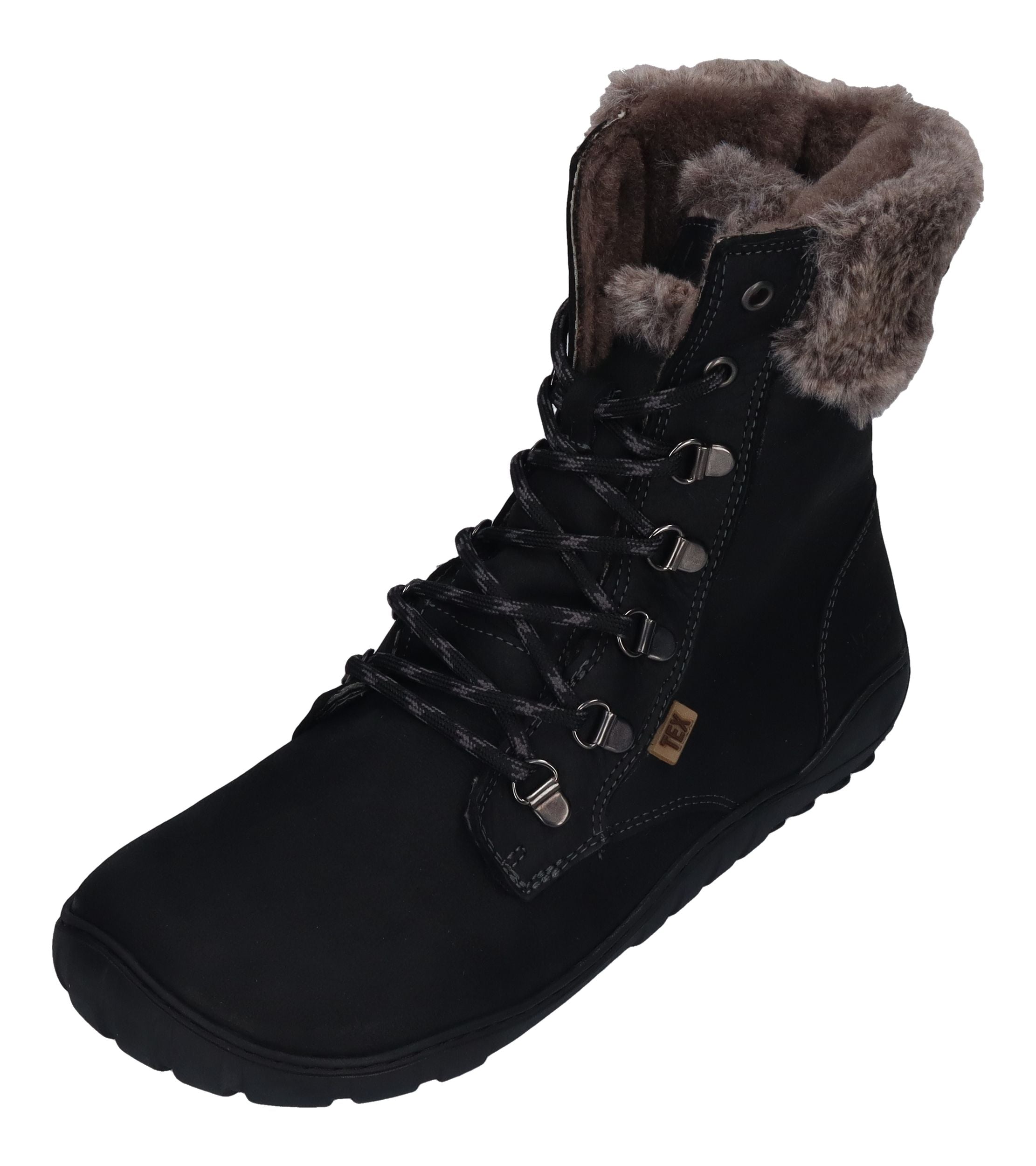 KOEL Damen Barefoot Booties LEVI TEX LAMBSWOOL black