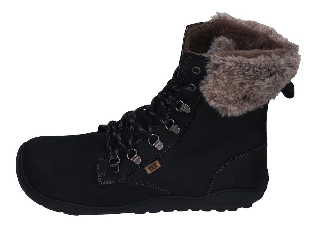 KOEL Damen Barefoot Booties LEVI TEX LAMBSWOOL black