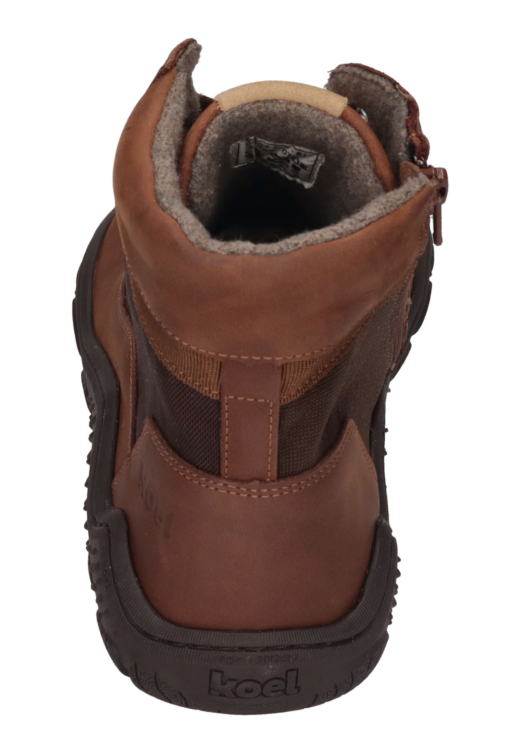 KOEL Damen Barefoot Booties ROMI MERINO - chocolate