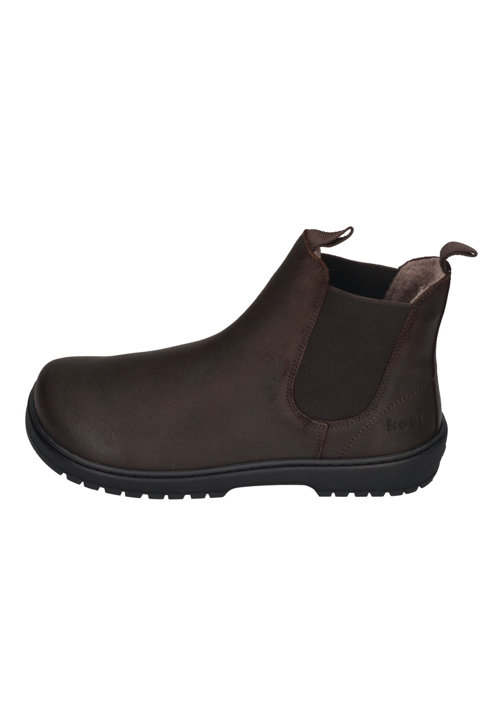 KOEL Damen Barefoot Chelseaboots GAVIEN SUEDE FELT chocolate